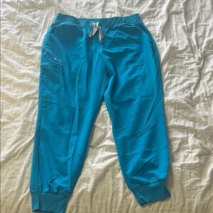 FIGS women’s electric blue Zamora jogger scrub pants